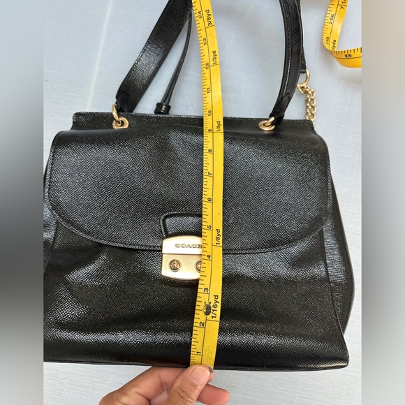 Coach Avery Flap Carryall Black Gold - Picture 8 of 13